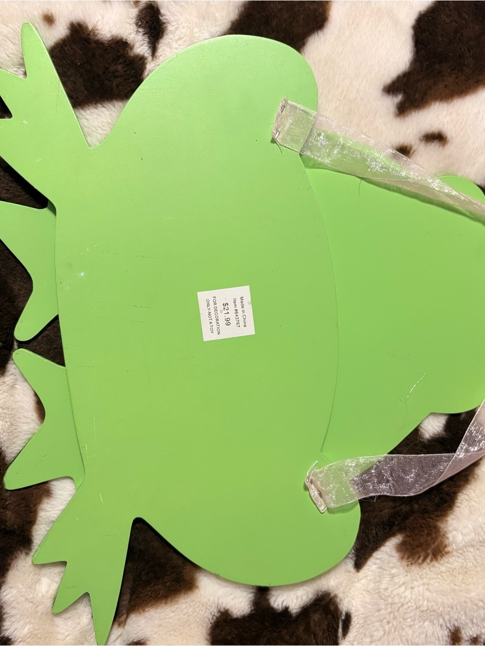 Hobby Lobby Bright Lime Green Pineapple Wall Hanging